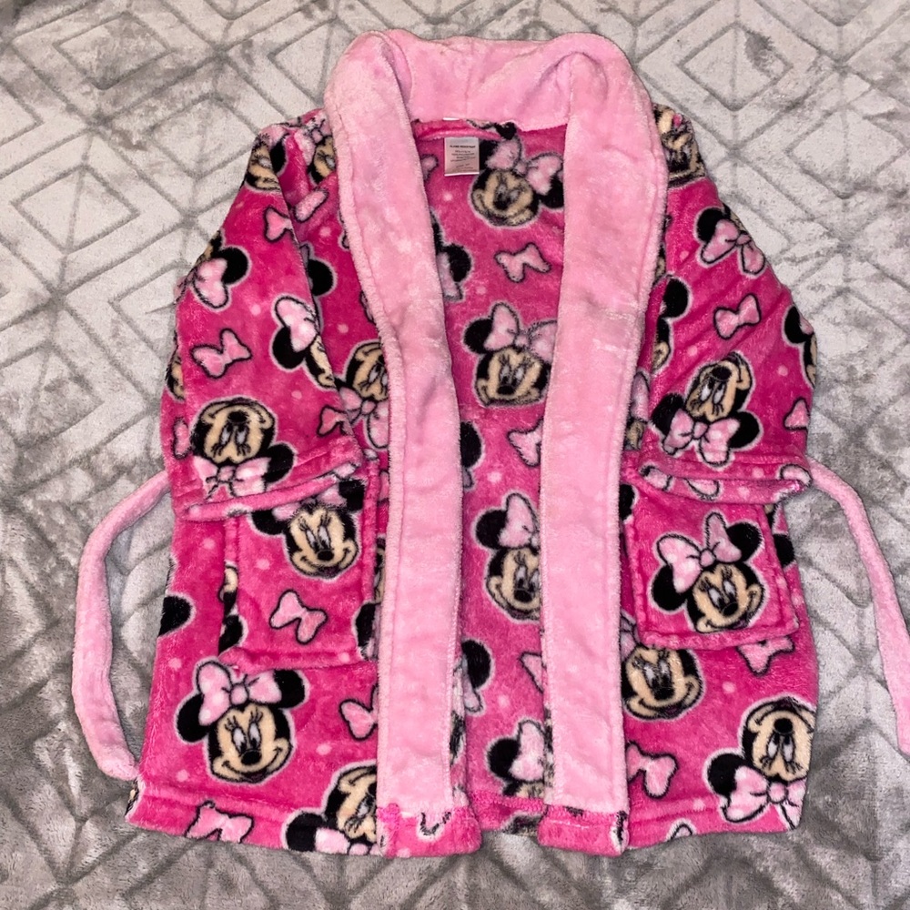 Disney Toddler Minnie Mouse Plush Robe 3T